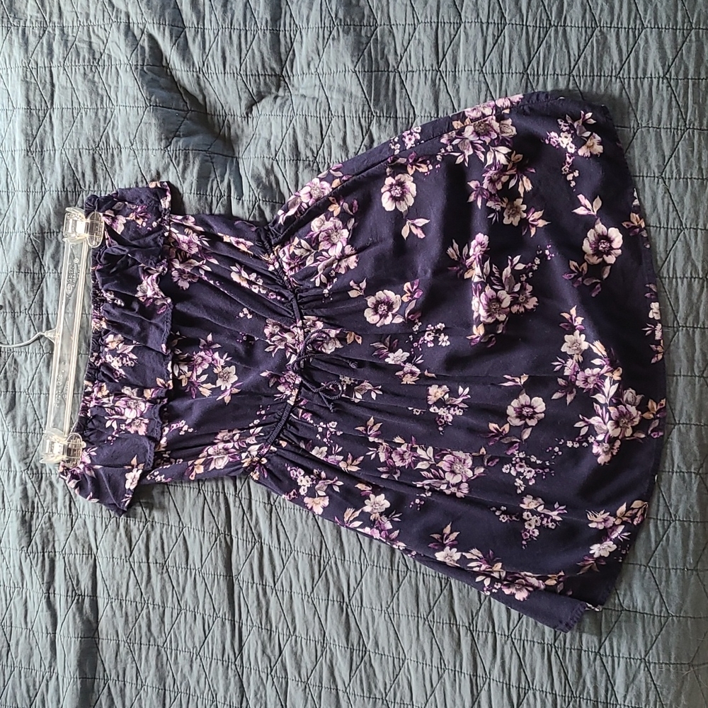 Floral Strapless Dress